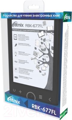 Электронная книга Ritmix RBK-677FL (черный)