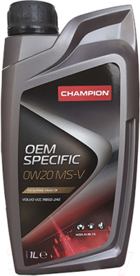 Моторное масло Champion OEM Specific MS-V 0W20 / 8229374 (1л)