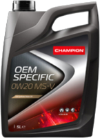 Моторное масло Champion OEM Specific MS-V 0W20 / 8229572 (5л) - 