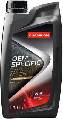 Моторное масло Champion OEM Specific MS-BFE 0W30 / 8223280 (1л)