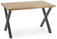 Обеденный стол Halmar Apex 140x85x76 (натуральный/черный) - 