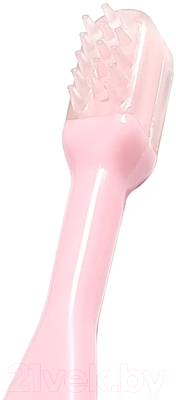 Набор зубных щеток для новорожденных BabyOno 550 (3шт, розовый)