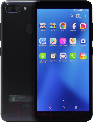 Смартфон Asus ZenFone Max Plus (M1) 4GB/64GB ZB570TL-4A070RU (черная волна)