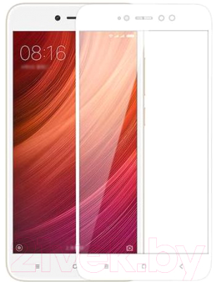Защитное стекло для телефона Case Full Glue для Redmi Note 5 (белый)