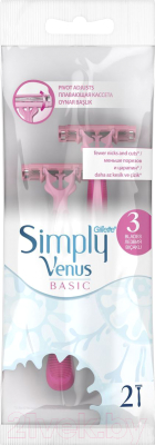 Набор бритвенных станков Gillette Simply Venus 3 Basic (2шт)