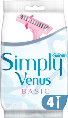Набор бритвенных станков Gillette Simply Venus 3 Basic (4шт)
