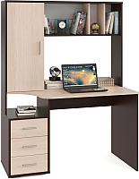 Письменный стол Сокол-Мебель КСТ-16 (венге/беленый дуб) - 