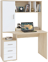 Письменный стол Сокол-Мебель КСТ-16 (дуб сонома/белый) - 