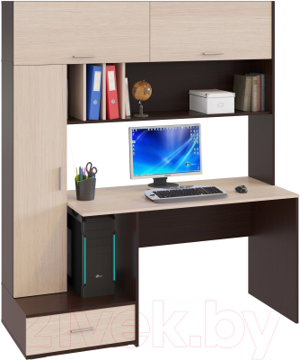 Компьютерный стол Сокол-Мебель КСТ-17 (венге/беленый дуб)