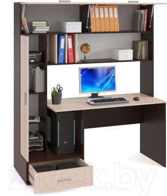 Компьютерный стол Сокол-Мебель КСТ-17 (венге/беленый дуб)