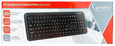 Клавиатура Gembird KB-8330U-BL (черный)