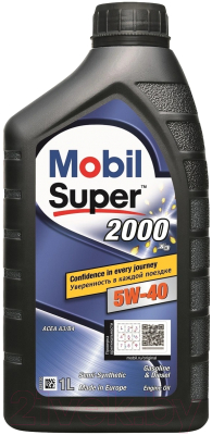 Моторное масло Mobil Super 2000 Х3 5W40 / 155338 (1л)