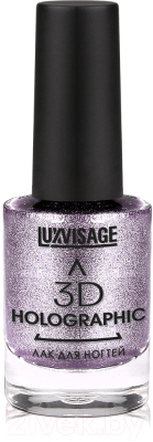 

Лак для ногтей LUXVISAGE, Фиолетовый, 3D Holographic тон 708