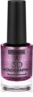 

Лак для ногтей LUXVISAGE, Сиреневый, 3D Holographic тон 709
