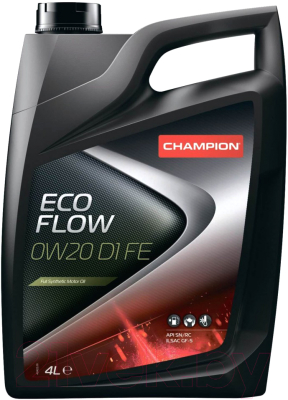 Моторное масло Champion Eco Flow D1 FE 0W20 / 8235009 (5л)