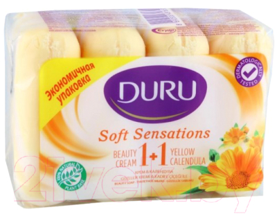 Набор мыла Duru Soft Sensation Календула (4x90г)