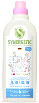 Чистящее средство для пола Synergetic Биоразлагаемое. Нежная чистота (750мл)