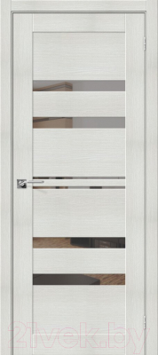 Дверь межкомнатная el'Porta Эко Порта-30 60x200 (Bianco Veralinga/Mirox Grey)