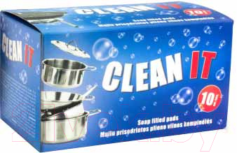 Набор губок для мытья посуды Clean It Из стальной ваты