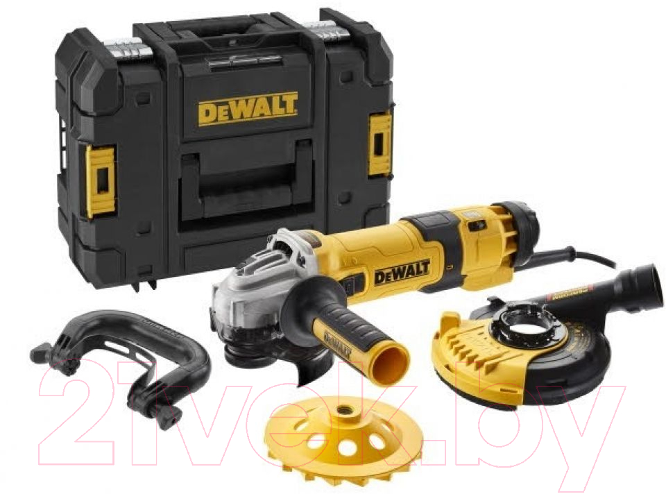 Профессиональная угловая шлифмашина DeWalt DWE4257KT-QS