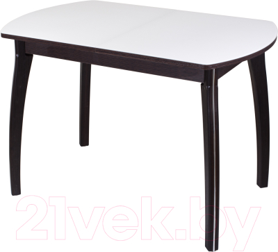 Обеденный стол Домотека Танго ПО-1 80x120-157 (белый/венге/07)