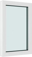 Окно ПВХ Brusbox Глухое 2 стекла (1100x700x60) - 