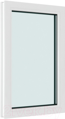 Окно ПВХ Brusbox Одностворчатое Глухое 2 стекла (1100x700x60)