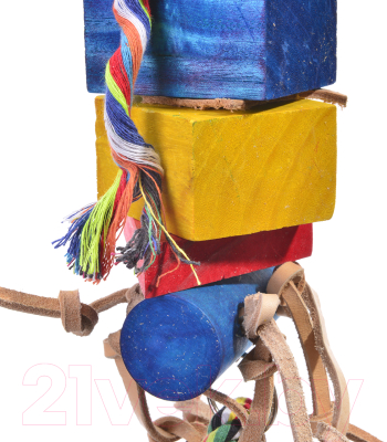 Игрушка для птиц Happy Bird Гигантский деревянный блок / H78126