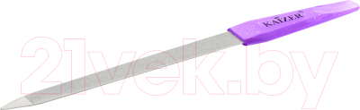 Пилка для ногтей Kaizer Фиолетовый люрикс / 701055 (18см)