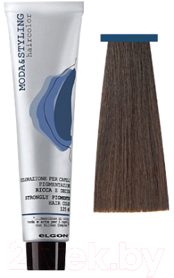 Крем-краска для волос Elgon Moda&Styling 4/3 каштановый золотистый (125мл)
