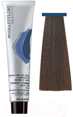 Крем-краска для волос Elgon Moda&Styling 5/81 светло-каштановый коричнево-пепельный (125мл)