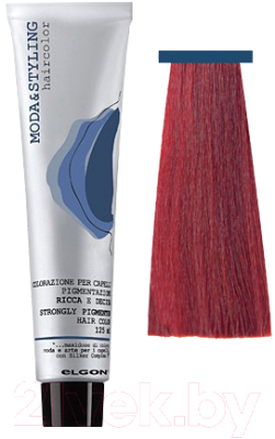 Крем-краска для волос Elgon Moda&Styling 6/5 темный блонд красный (125мл)