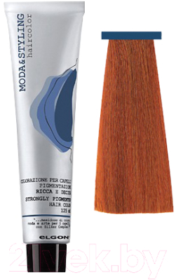 Крем-краска для волос Elgon Moda&Styling 7/43 блонд медно-золотистый (125мл)