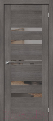 Дверь межкомнатная el'Porta Эко Порта-30 80x200 (Grey Veralinga/Mirox Grey)