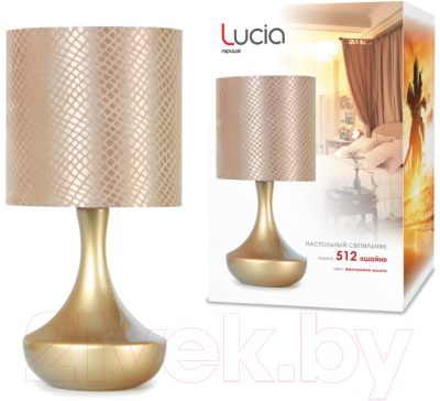 Прикроватная лампа Лючия Шайн 512 (жемчужное золото)