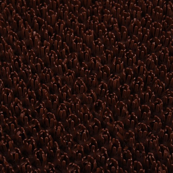 Коврик грязезащитный VORTEX Травка 45x60 / 24101 (темно-коричневый)