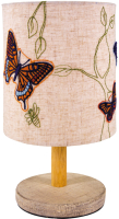 Прикроватная лампа Лючия Меланж 448 (с узором бабочки) - 