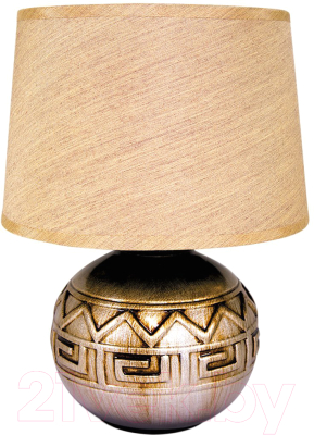 Прикроватная лампа Лючия Меандр 451 (состаренное золото/бежевый)