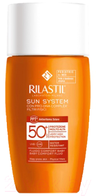 Эмульсия солнцезащитная Rilastil Флюид Sun System Pediatric PPT Baby SP50+ с Pro-DNA Complex 50мл