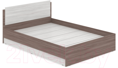 Полуторная кровать Modern Аманда А14 (ясень шимо темный/шимо светлый)
