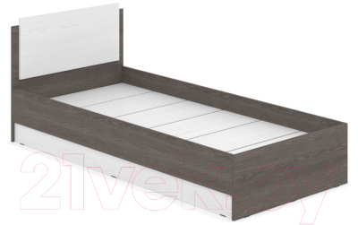 Односпальная кровать Modern Аманда А09 (анкор темный/анкор светлый)