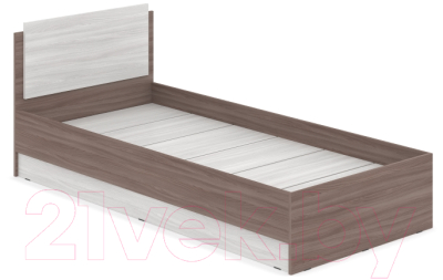 Односпальная кровать Modern Аманда А09 (ясень шимо темный/шимо светлый)
