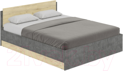 Двуспальная кровать Modern Аманда А16 (камень темный/ирландский дуб)