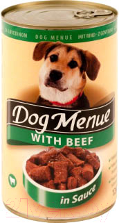 

Корм для собак DOG Menu, Косервированный с говядиной