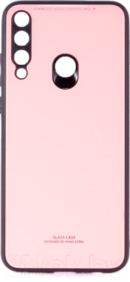 Чехол-накладка Case Glassy для Y6p (розовый)