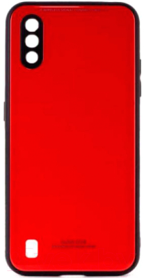 Чехол-накладка Case Glassy для Galaxy M01 (красный)