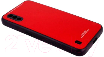Чехол-накладка Case Glassy для Galaxy M01 (красный)