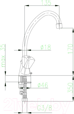 Смеситель Armatura Standard 302-315-00