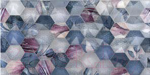 Декоративная плитка Axima Ницца Люкс Цветы Рельеф (250x500)