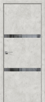 Дверь межкомнатная el'Porta Порта-55 4AF 70x200 (Grey Art/Mirox Grey) - 